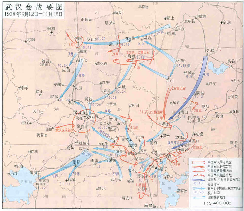 武汉会战地图