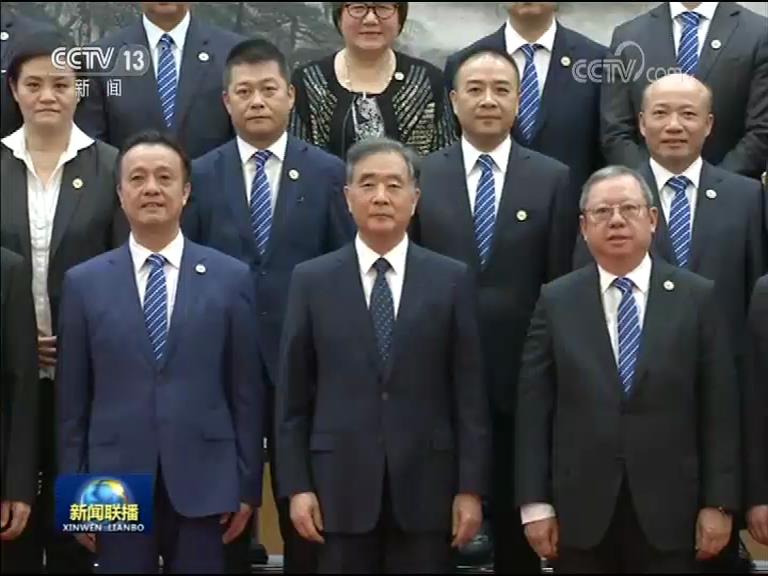 汪洋会见中国和平统一促进会香港总会参访团图片